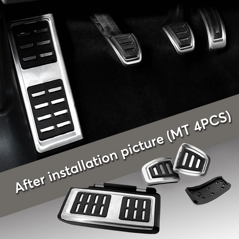 Car Pedal For Audi A3 Golf 7 Seat Leon 5F Octavia 5E Fuel Brake Footrest Pedals Pads Cover