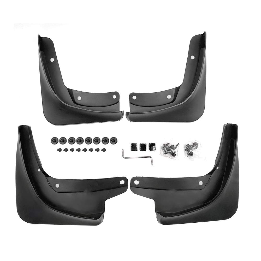 Tesla Model 3 Highland  Mud Flaps No Drilling Required All-Weather Mud Guard Body Kits  Black (Set of 4)