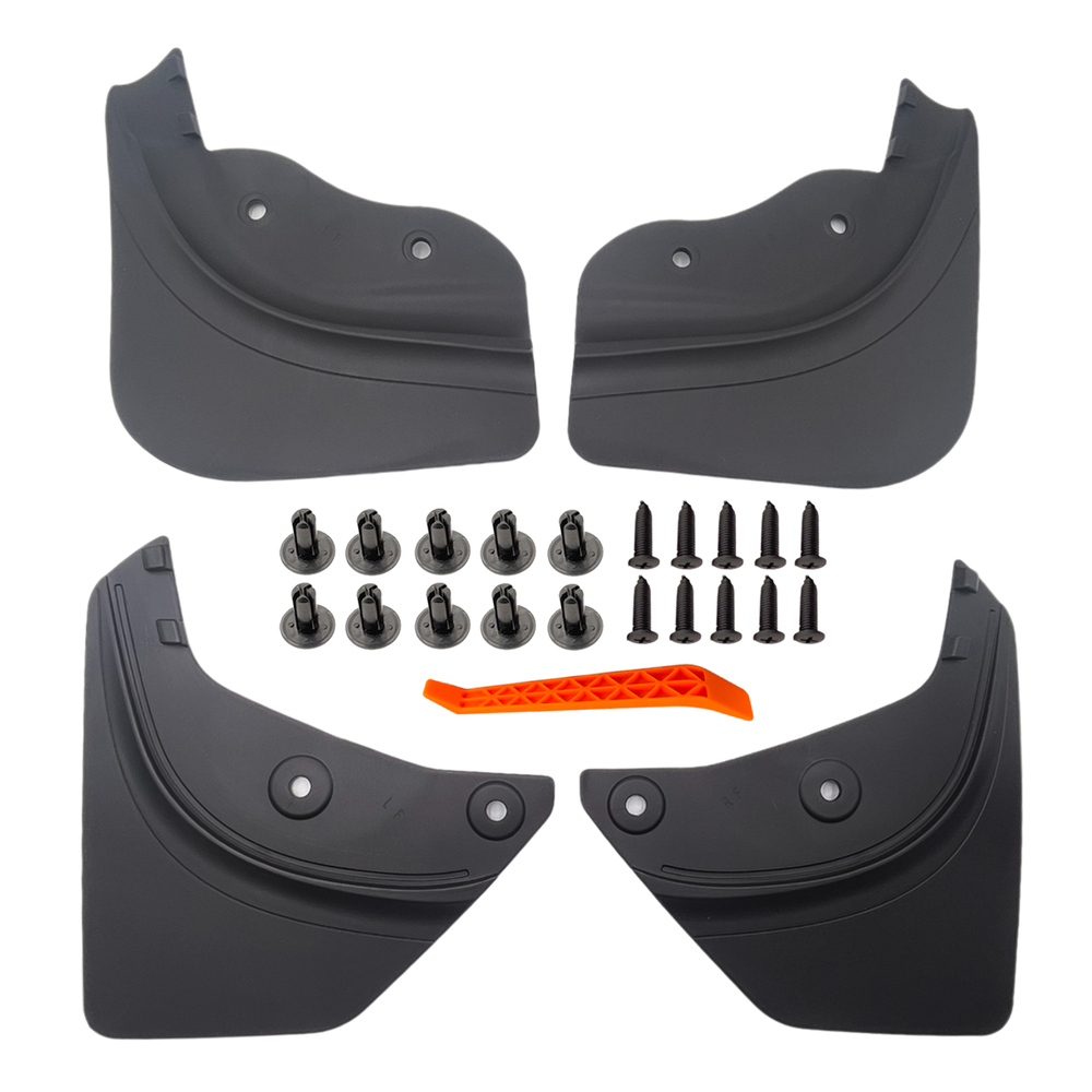 Tesla Model Y juniper Mud Flaps No Drilling Required All-Weather Mud Guard Body Kits  Black