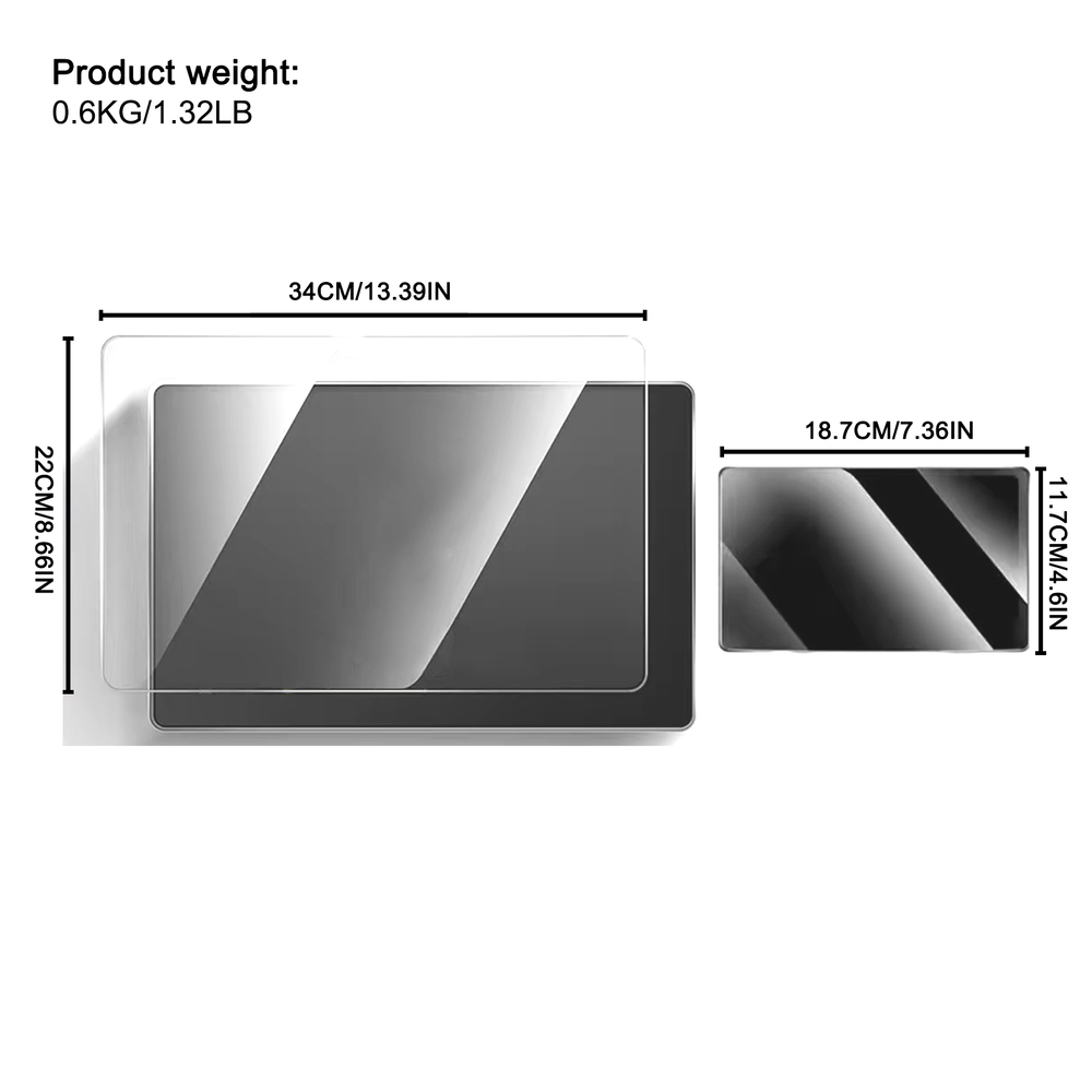 Tesla Model 3 Highland  Model Y Juniper Tempered Glass Screen Protector Anti-Glare  Fingerprint  9H Hardness 15.4 inch  8 inch Matte Dashboard Touchscreen Film 2pc