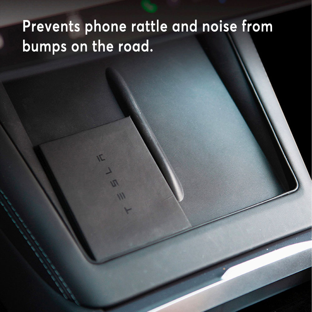 Tesla Model Y Model 3 Center Console Wireless Charger Mat Silicone Cover Wireless Charging Phone Pad for Tesla Interior Accessories