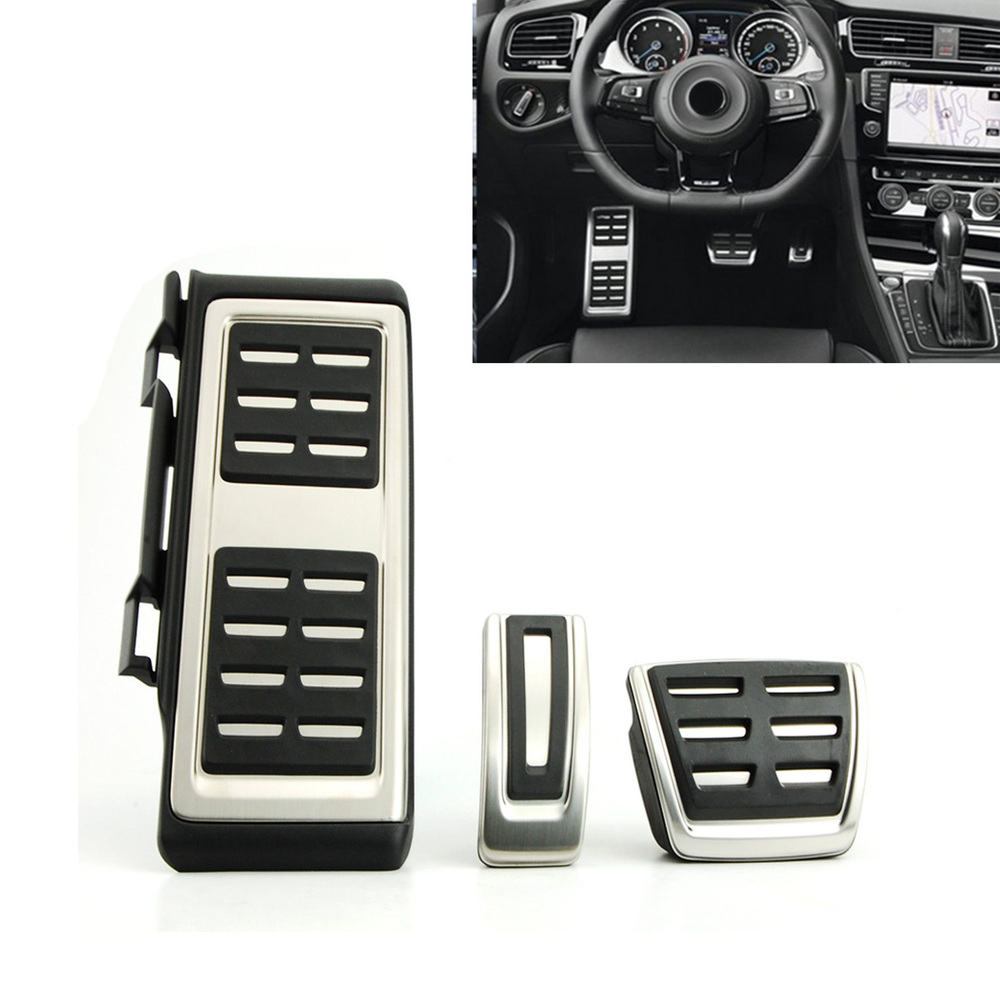 Stainless Steel Car Pedals Cover For VW Golf 7 MK 7 Audi A3 Seat Leon Skoda Octavia 5E A7 Rapid